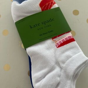 kate spade White and Red No Show Socks chili pepper motif Salsa motif
BNWT